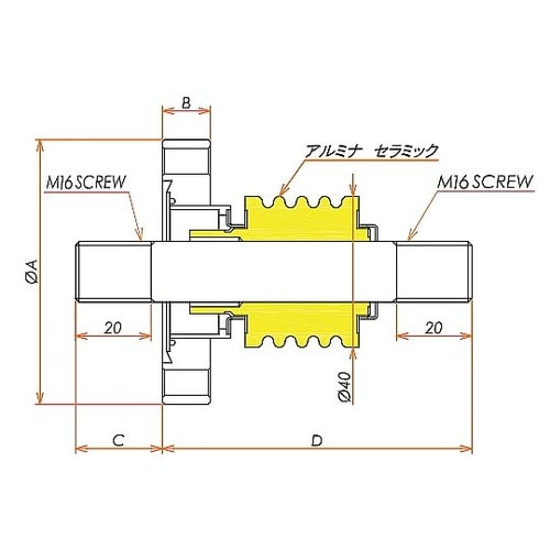 中電流 SUS 電極 10kV−73A