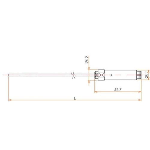 接続部品 真空側 片側コネクタ付きケーブ