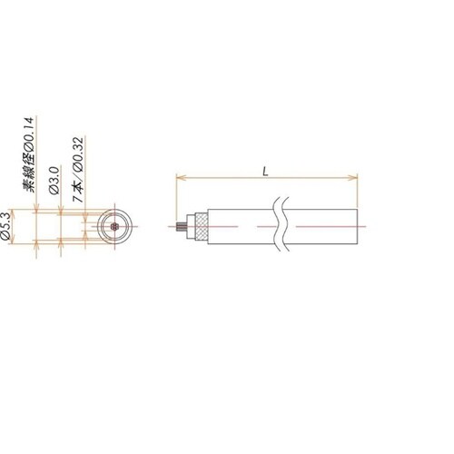 接続部品 大気側ケーブル BNC用 3D
