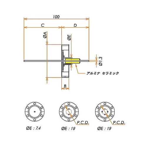 中電流 無酸素銅 コンパクトタイプ 5k