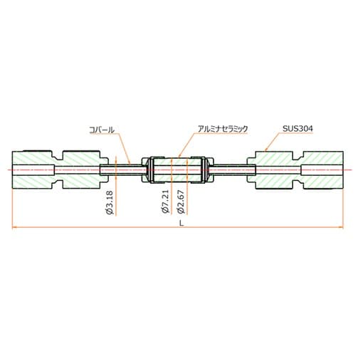 絶縁継手 1/4インチ Swagelok