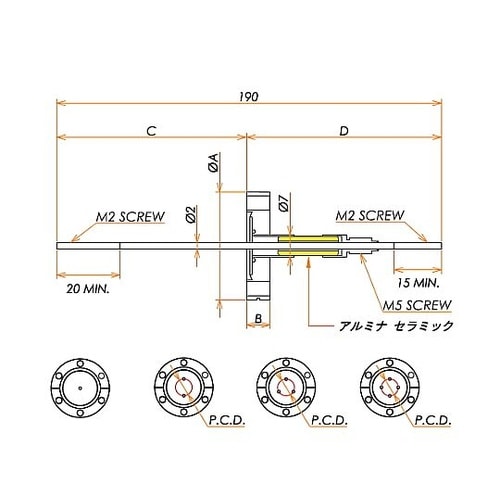中電流 3kV−35A Niめっき 3個
