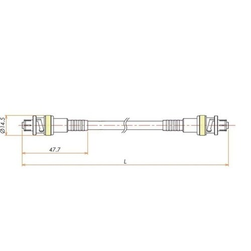 接続部品 大気側 両側プラグ付きケーブル