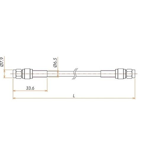 接続部品 大気側 両側プラグ付きケーブル