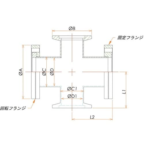 ICF34片側回転/NW16規格変換クロ
