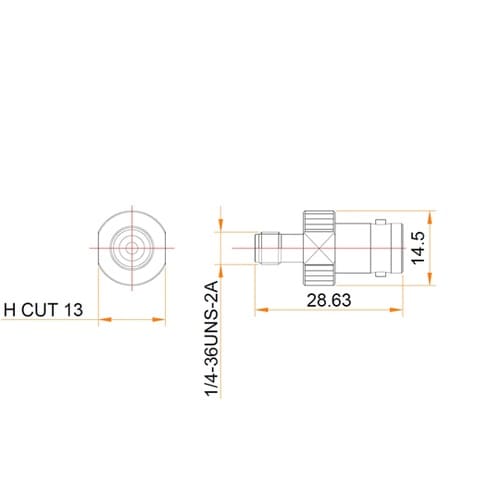 大気側 変換 BNCコネクタ/SMAコネ