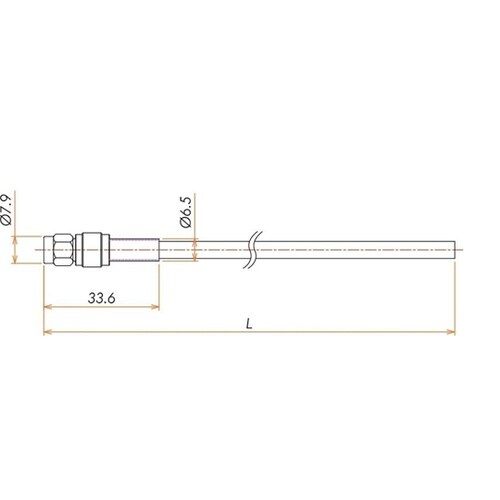 接続部品 大気側 片側プラグ付きケーブル