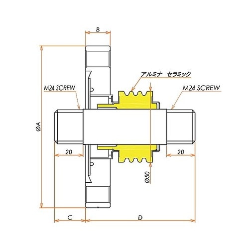 高電流 SUS 電極 5kV−124A