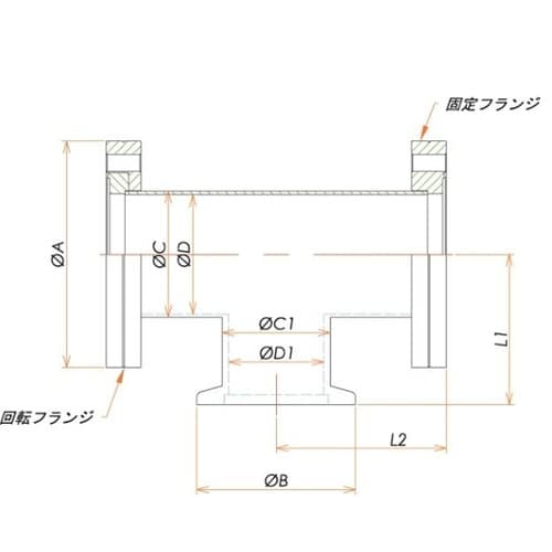 ICF70片側回転/NW40規格変換ティ