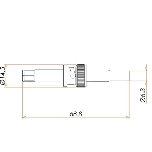 接続部品 大気側 SHV−10kVプラグ