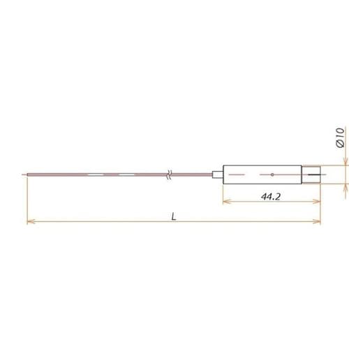 接続部品 真空側 片側コネクタ付きケーブ