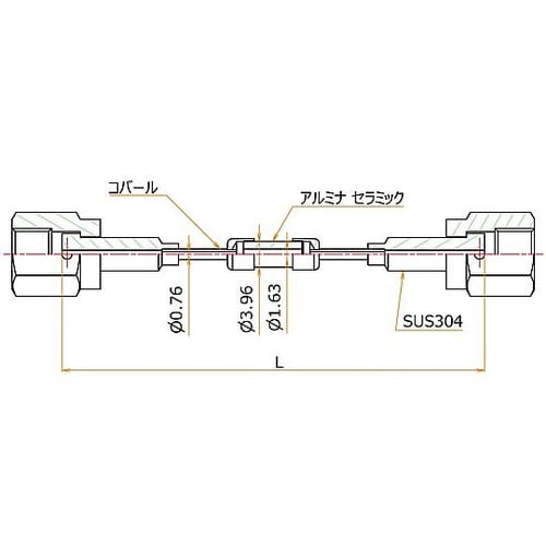 絶縁継手 1/8インチ VCR めす 3