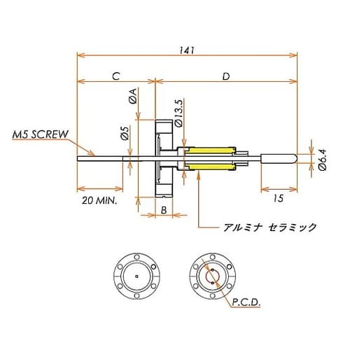 高電流 5kV−110A シリコンプラグ