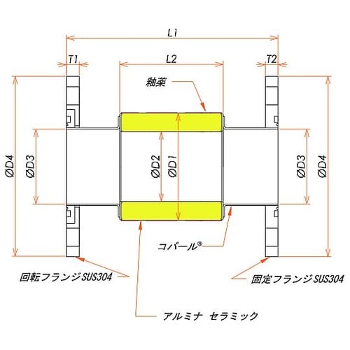 絶縁フランジ VG10 フランジ 6kV