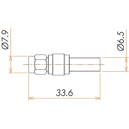 接続部品 大気側プラグ SMA用 ASP