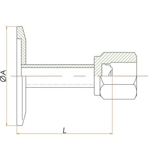 NW40+1/8インチ めすVCRアダプ