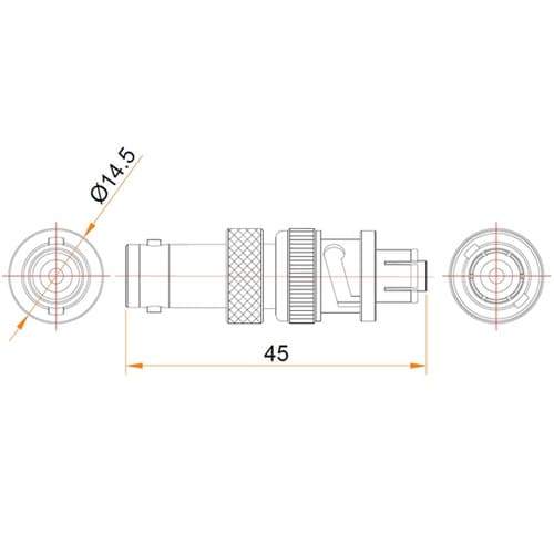 大気側 変換 BNCコネクタ/SHVプラ