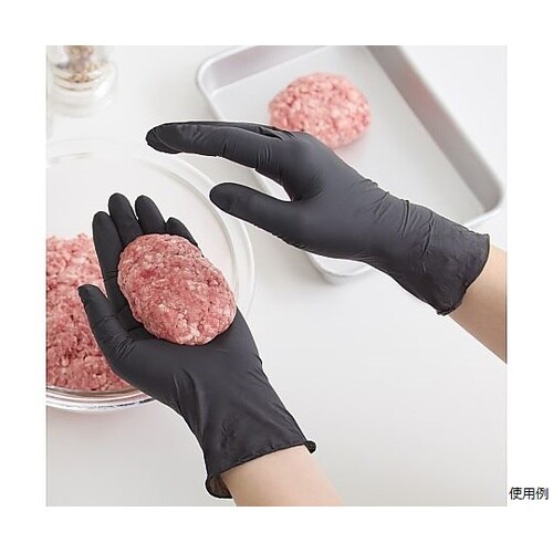 クインニトリル手袋ブラック M 1ケース