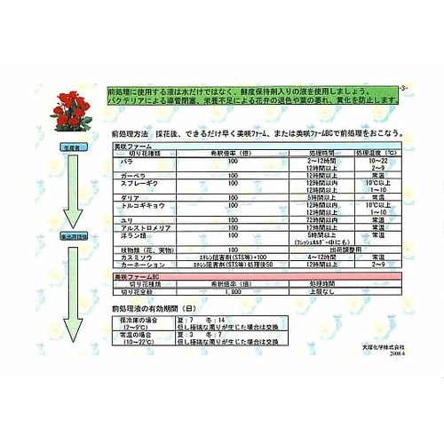 切り花長持ち液 美咲プロ 生産者用 美咲