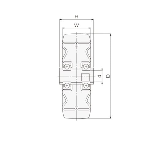 ゴールドキャスター Hシリーズ用 重荷重
