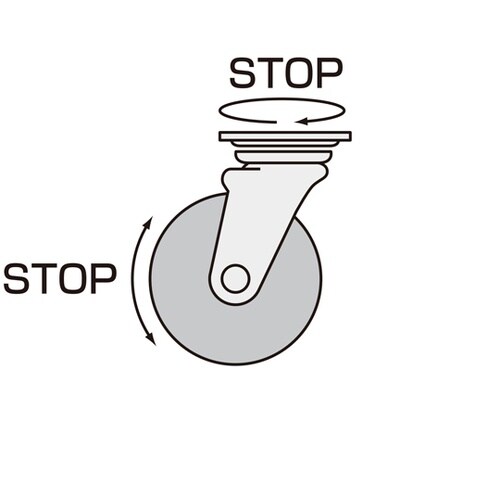 ゴールドキャスター 中荷重 プレート自在