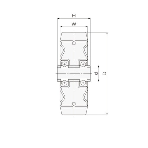 ゴールドキャスター Hシリーズ用 重荷重