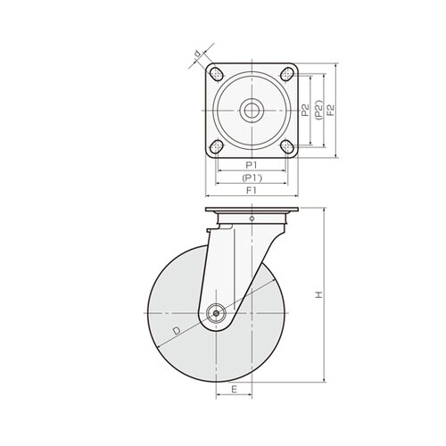 ゴールドキャスター ステンレスモデル 中