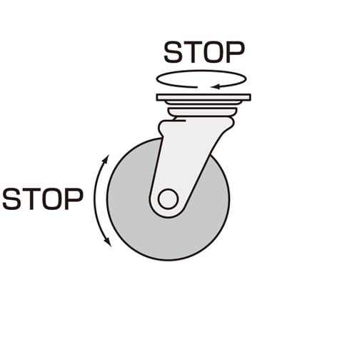 ゴールドキャスター 中荷重 プレート自在