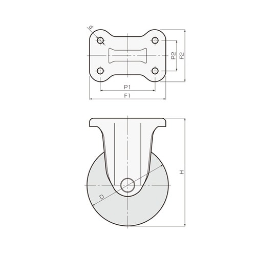 ゴールドキャスター スチールモデル 重荷
