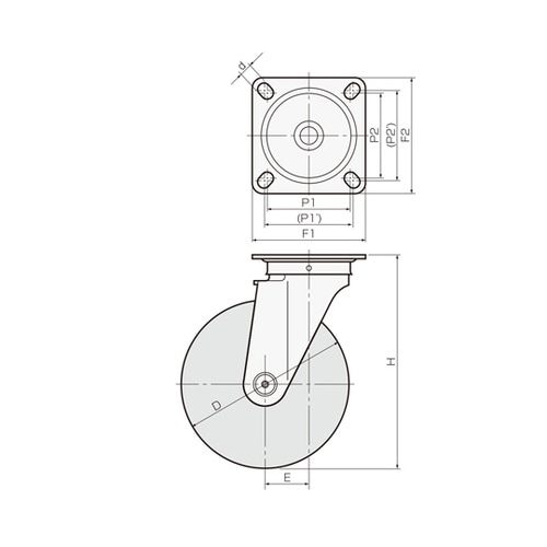 ゴールドキャスター ステンレスモデル 中