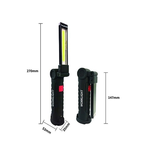 小型充電式LEDワークライト 折りたたみ