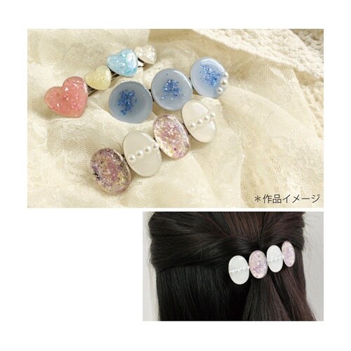 デザインバレッタ 丸 ゴールド 全長約8