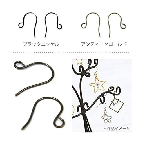 ピアスフック 10組入 W12×H10m
