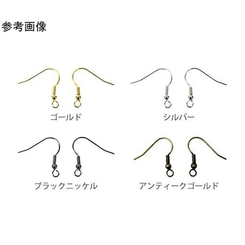 カン付き釣針ピアス 5組入 W2×H2m