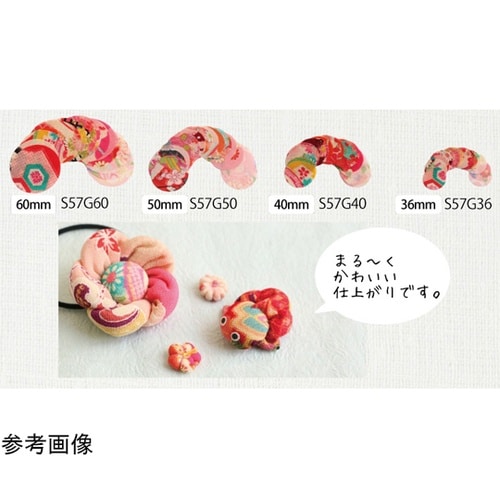 ちりめん細工用 丸型一越ちりめん 柄 φ