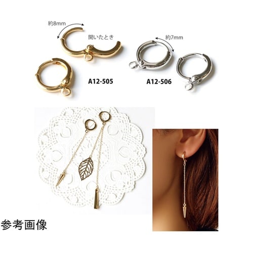 カン付フープピアス ゴールド 外径11m