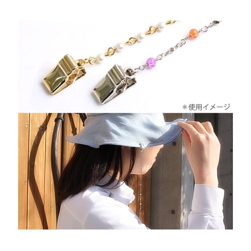 帽子クリップ シルバー 10個入 A11