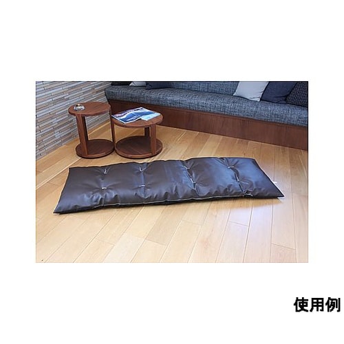 ごろ寝長座布団 直入 レザー DBR K