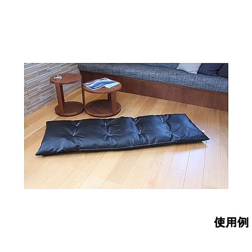 ごろ寝長座布団 直入 レザー BK KL
