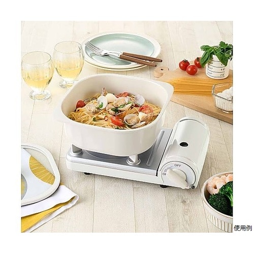 スクエアポット20 ホワイト CB−A−