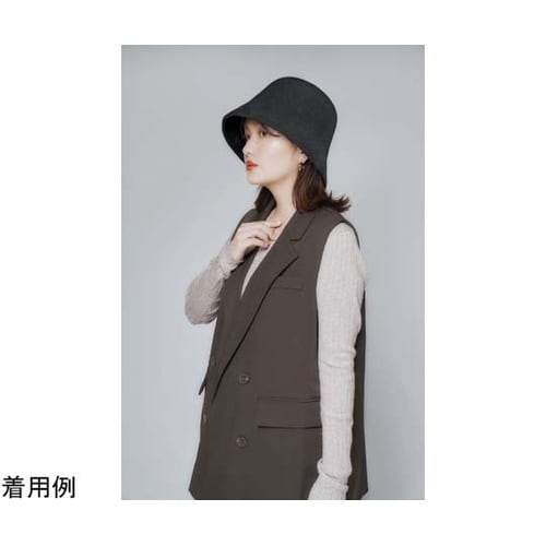 あったか小顔見えバケットハット フェルト