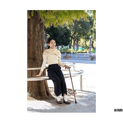 バンブーステッキワイド 折りたたみ杖 ワ