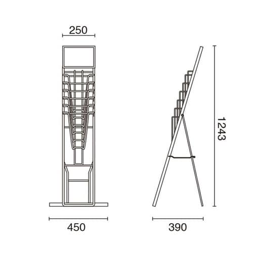 カタログスタンドTCS−8 ワイヤー A