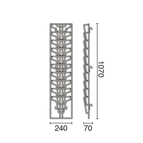 ネット用10段A4パンフレット入れ 51
