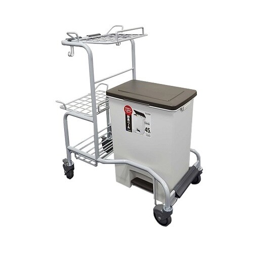おむつ交換台車 カゴ2個つき ロイヤルブ