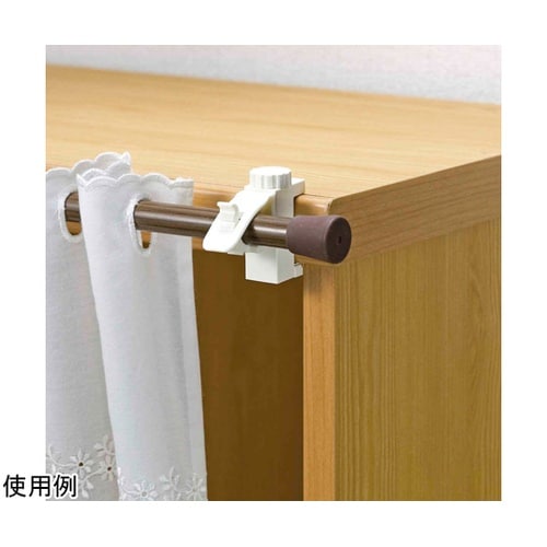 ネジ止めポールホルダー のれん棒受け 2