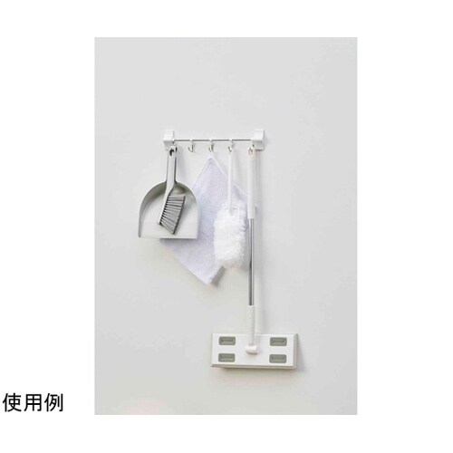 剥がせる粘着5連フック 可動式 耐荷重1