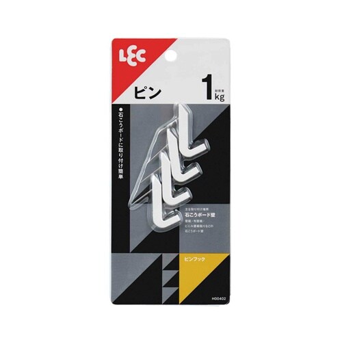 ピンフック 4個入 引っ掛け 壁 H00
