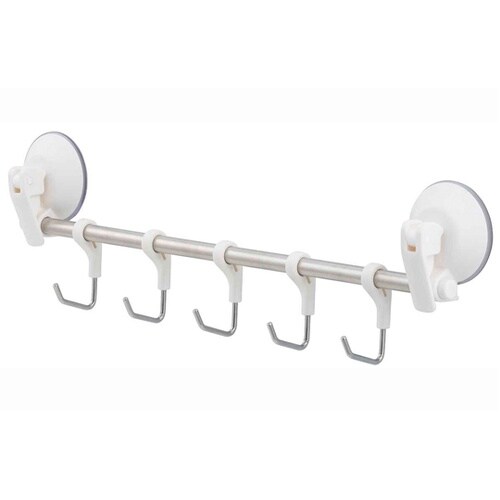 レバー式吸盤5連フック 可動式