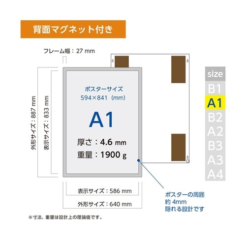 壁面用ポスターフレーム ポスターフィット